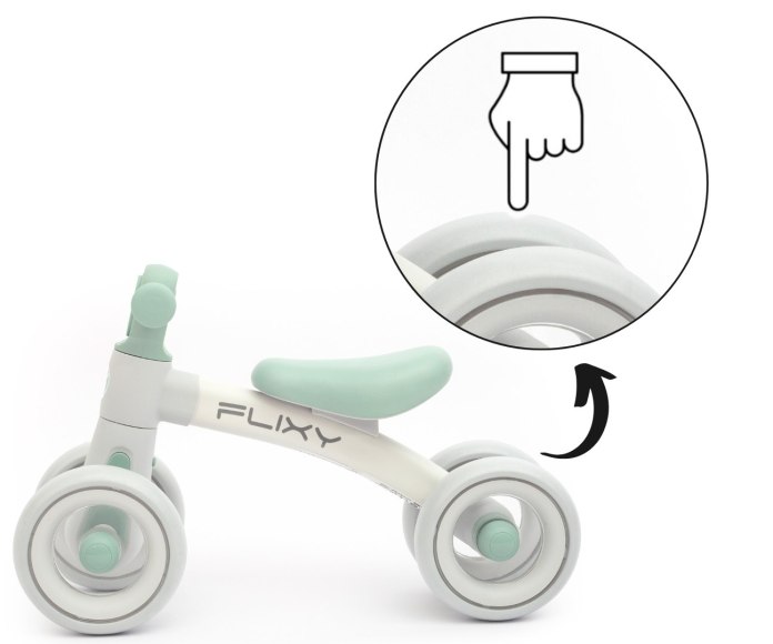 Pojazd Jeździk dla dziecka, lekki, koła EVA, Flixy Milly Mally, wiek 1+